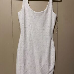Windsor White Textured Mini Dress